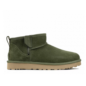 Ugg Mens Classic Ultra Mini Zip Boot Khaki