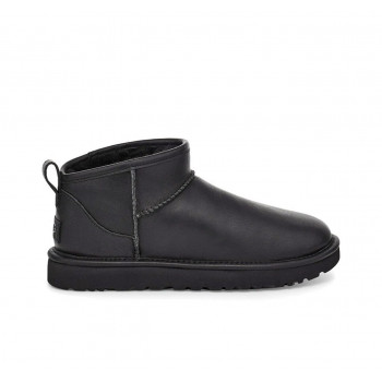 Ugg Mens Classic Ultra Mini Leather Black